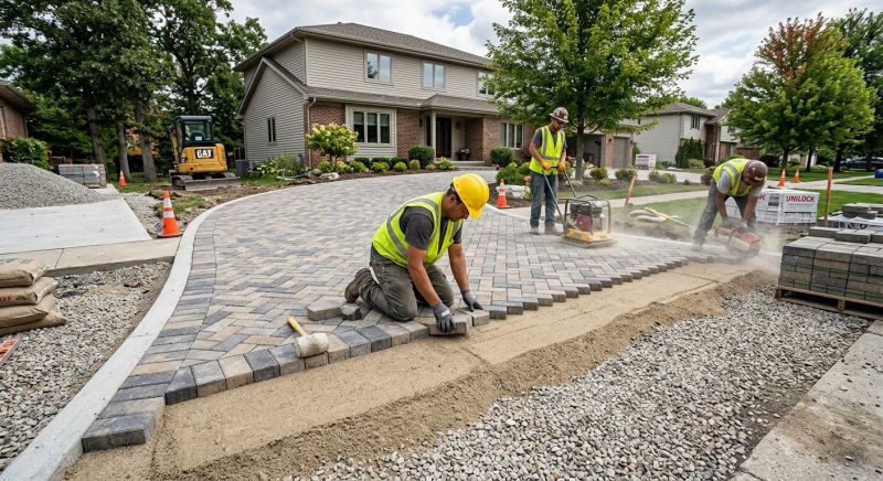 Paver Driveway Construction in Denver County, CO