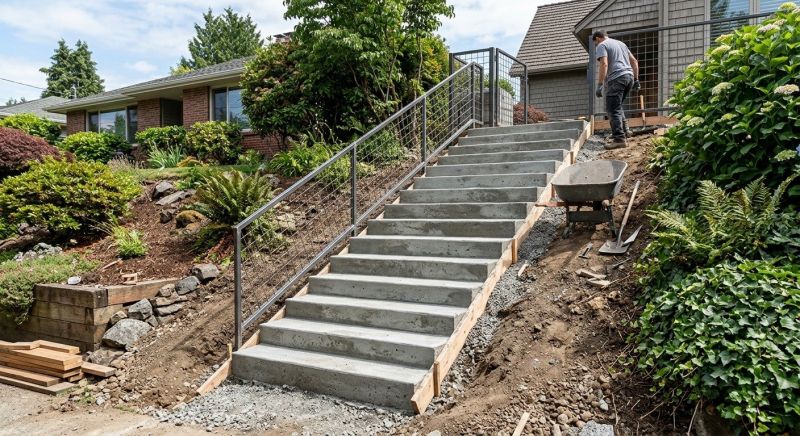 Concrete Stairs Installation in Denver, CO