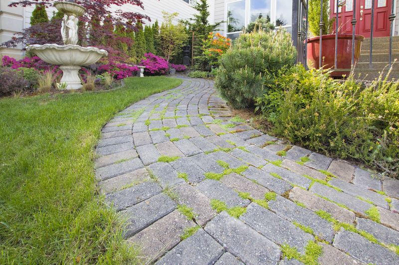 Pathway with Decorative Pavers